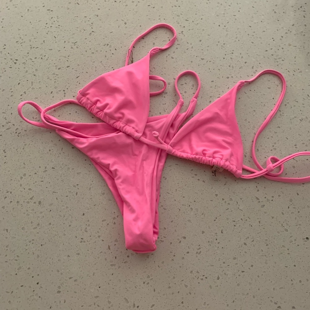 pink bikini . size s